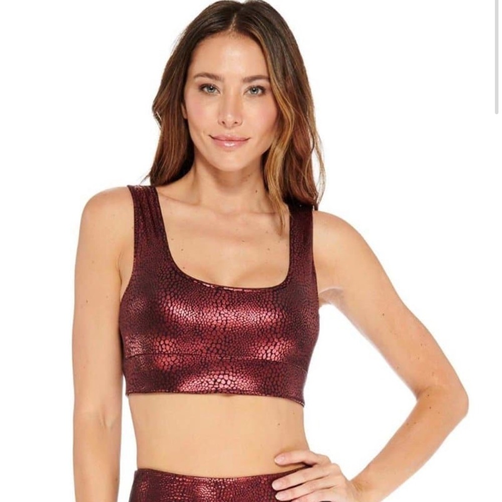 Electric Yoga Crocodile Gloss Bra